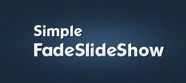 jQuery Simple FadeSlideShow